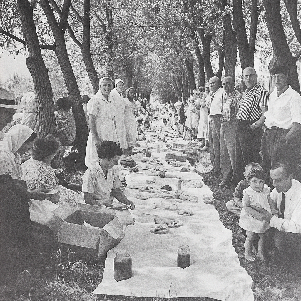 Annual Ilya's Day picnic, June 29, 1964 — photo by Kenneth Peacock